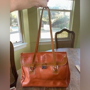 Luana Vintage Italian Leather Tote Bag Purse